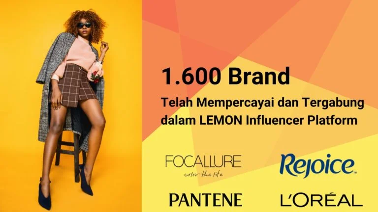 1600 brand percaya dengan LEMON Influencer Platform