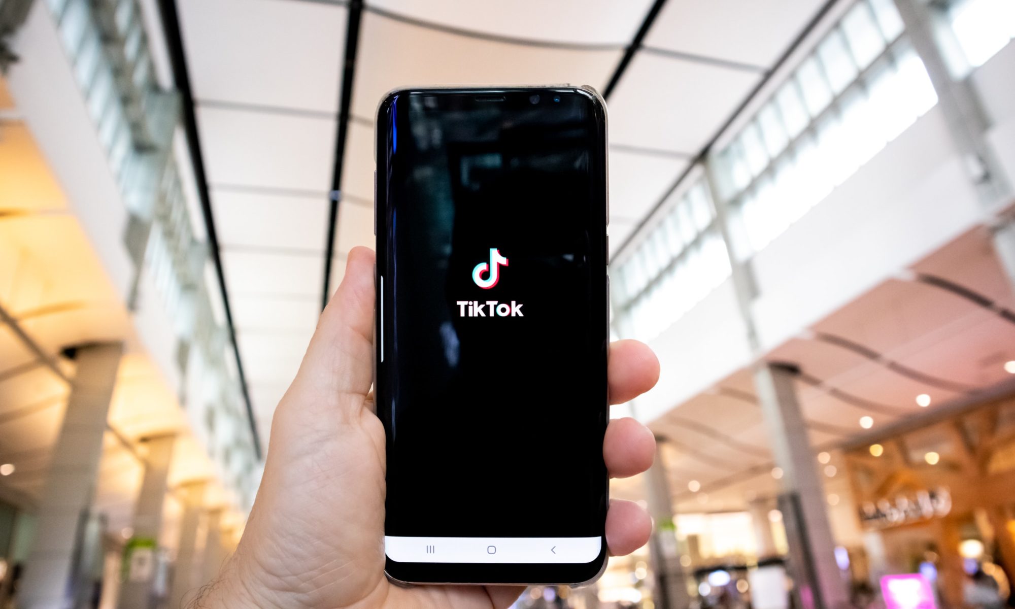 Mock up TikTok App on phone screen